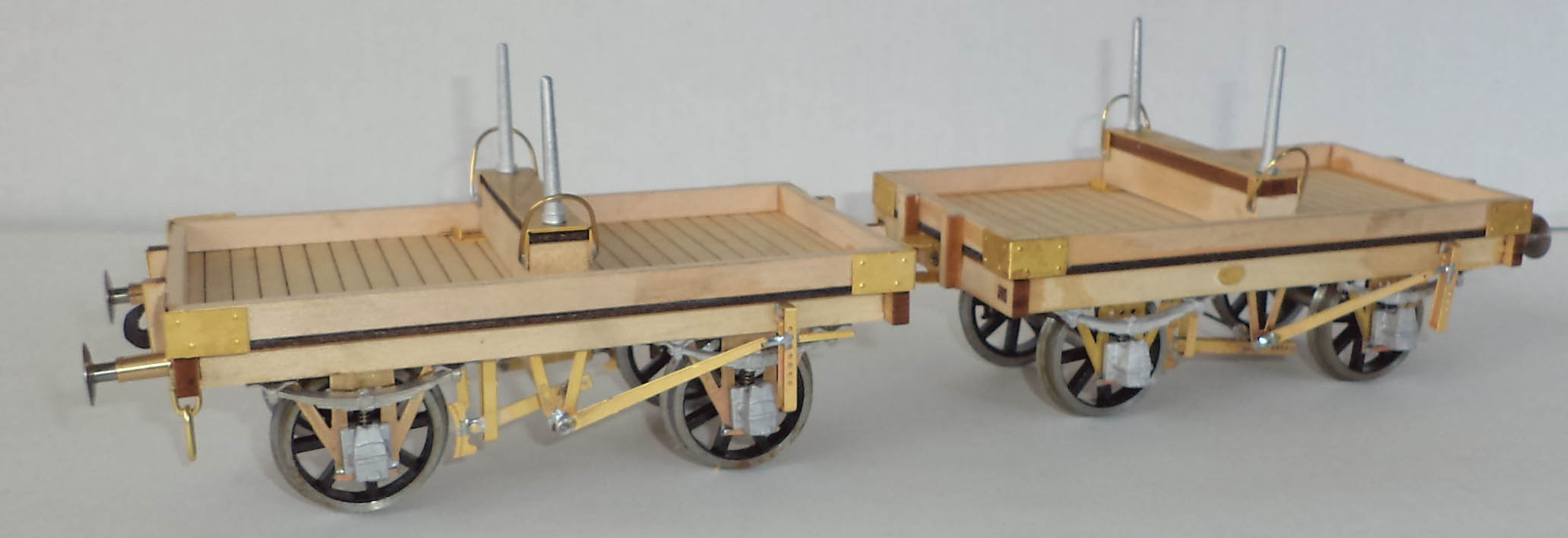 Short Wheelbase Bolster Wagon Pair